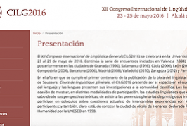 XII Congreso Internacional de  Lingüística General