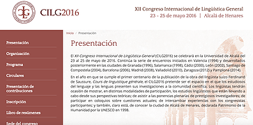 XII Congreso Internacional de  Lingüística General